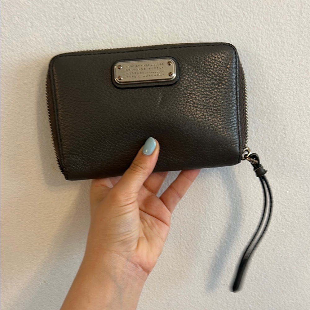 Marc Jacobs gray Leather Wallet